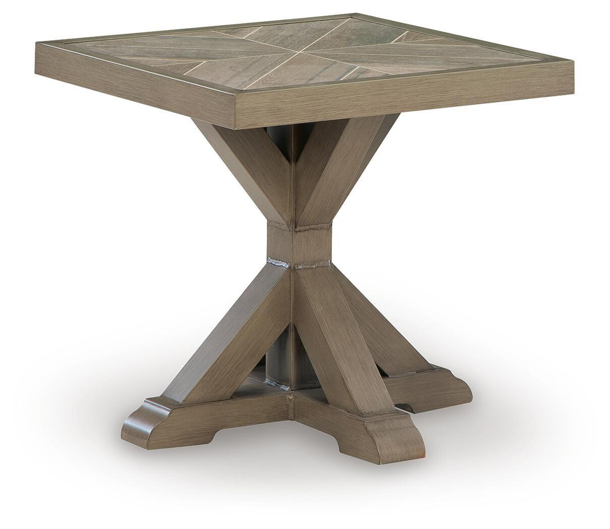 Laguna Heights - Square End Table - Beige - Select Living Furniture - End Tables - Signature Design by Ashley® - PCP790-702 - Laguna Heights - Square End Table - Beige -