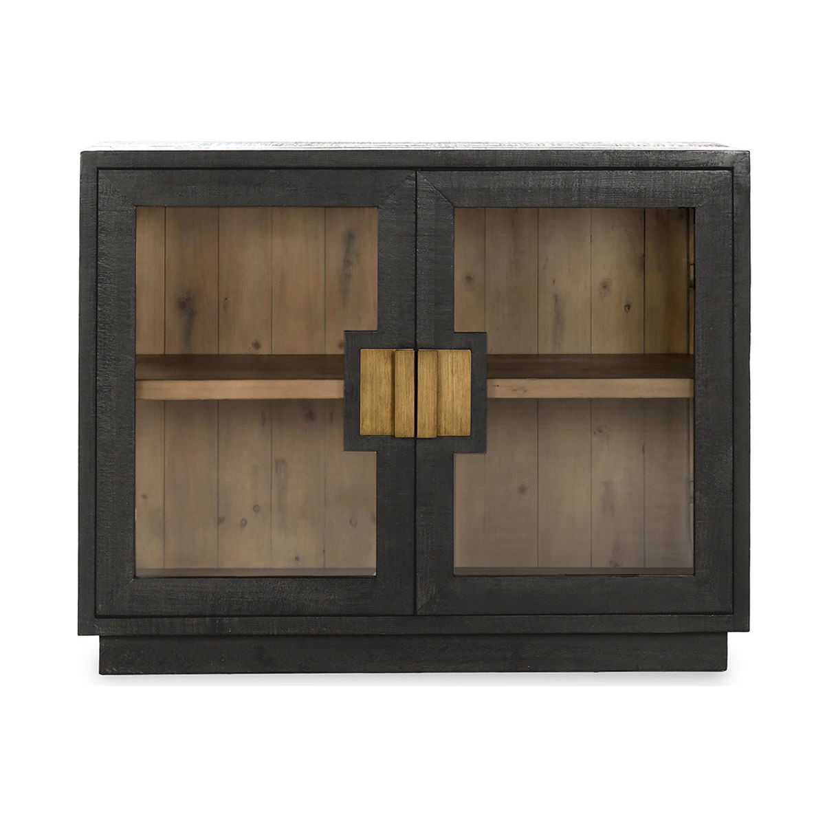 Larson - Reclaimed Pine 2 Door Cabinet - Select Living Furniture - Accent Cabinets - Classic Home - 52004144 - Antique Black - Larson - Reclaimed Pine 2 Door Cabinet -