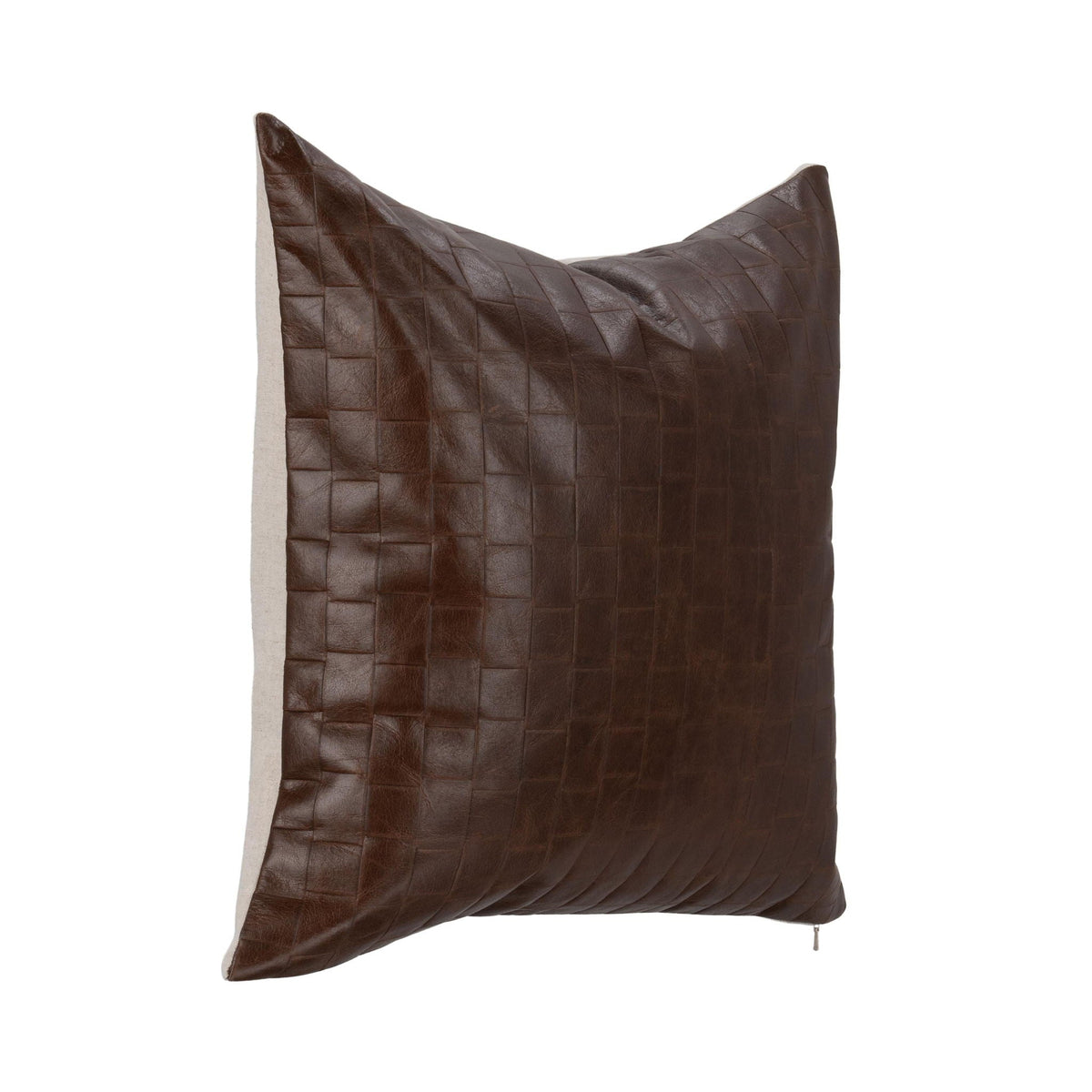 Leather Seston - 20" x 20" Pillow - Brown - Select Living Furniture - Accent Pillows - Villa - V320035 - Leather Seston - 20" x 20" Pillow - Brown -