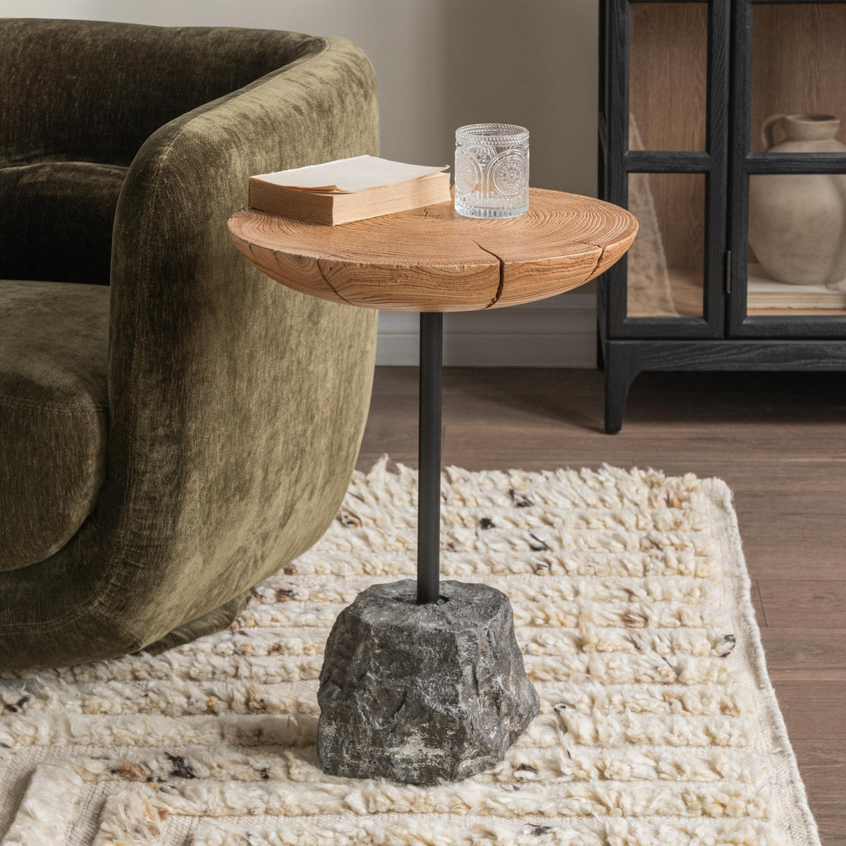 Linden - End Table - Natural / Black - Select Living Furniture - End Tables - Classic Home - 51005471 - Linden - End Table - Natural / Black -