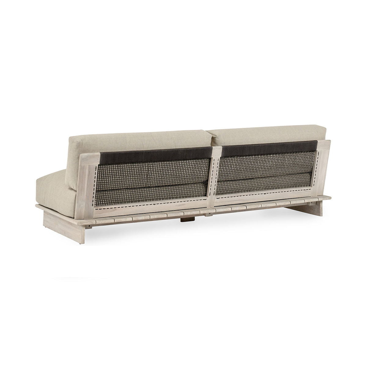 Livia - Teak Outdoor Sofa - Taupe - Select Living Furniture - Sofas - Classic Home - 53051647SF - Livia - Teak Outdoor Sofa - Taupe -