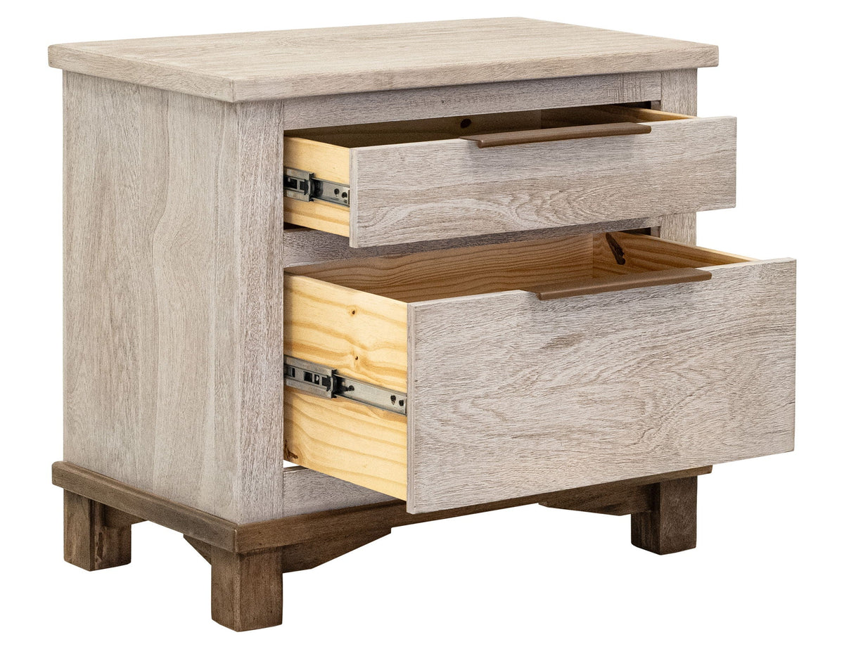 Loft - 2 Drawer Nightstand - Select Living Furniture - Accent Nightstands - IFD Group - IFD6441NTS - Dark Gray - Loft - 2 Drawer Nightstand -