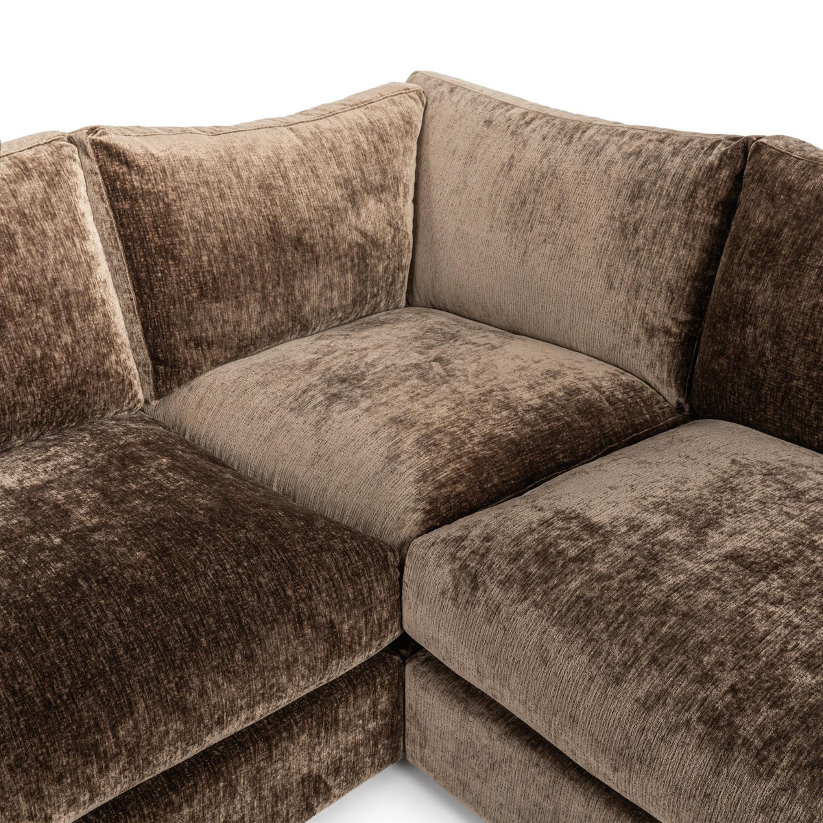 Ludwig - 5 Piece Sectional - Mossed Brown - Select Living Furniture - Stationary Sectionals - Classic Home - 4110SC52301 - Ludwig - 5 Piece Sectional - Mossed Brown -