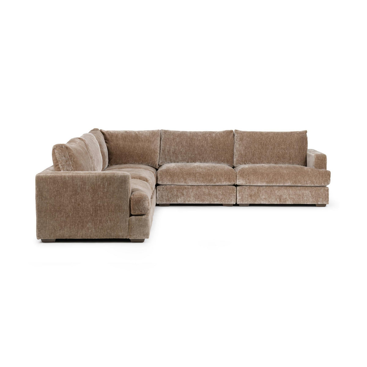 Ludwig - 5 Piece Sectional - Select Living Furniture - Stationary Sectionals - Classic Home - 4110SC52302 - Oyster Taupe - Ludwig - 5 Piece Sectional - Oyster Taupe - Select Living Furniture -