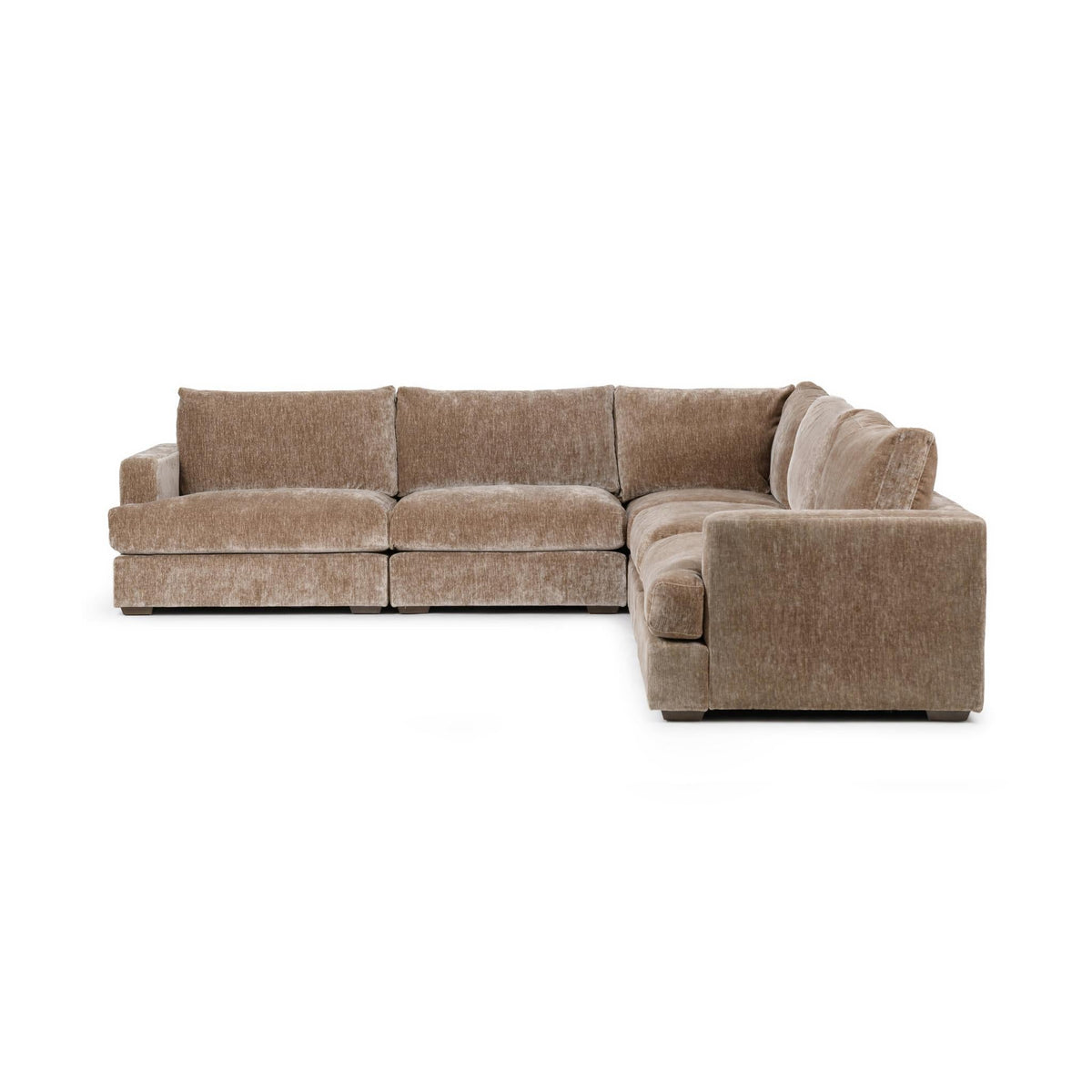 Ludwig - 5 Piece Sectional - Select Living Furniture - Stationary Sectionals - Classic Home - 4110SC52302 - Oyster Taupe - Ludwig - 5 Piece Sectional - Oyster Taupe - Select Living Furniture -