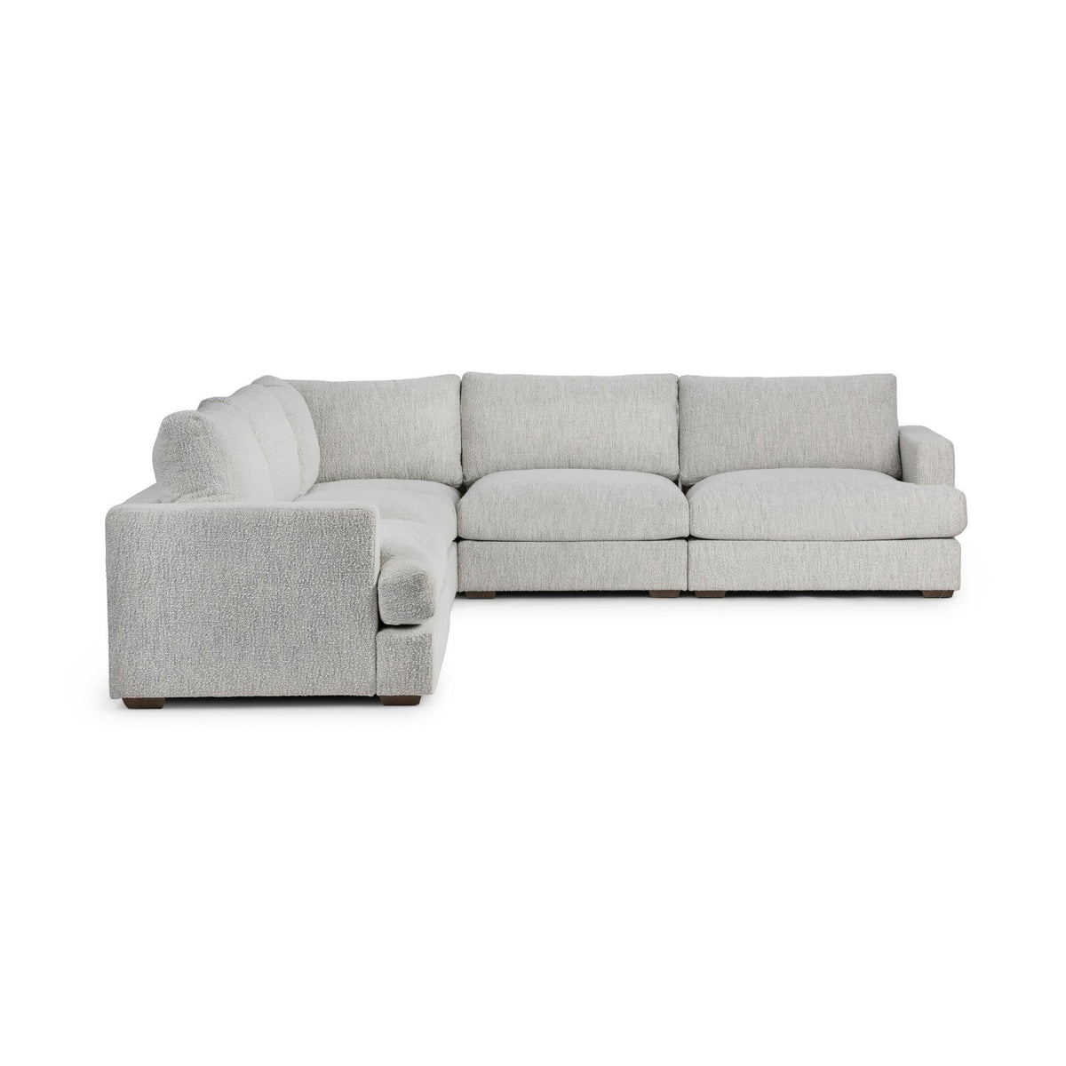 Ludwig - 5 Piece Sectional - Select Living Furniture - Stationary Sectionals - Classic Home - 53004809 - Ivory - Ludwig - 5 Piece Sectional - Ivory - Select Living Furniture -