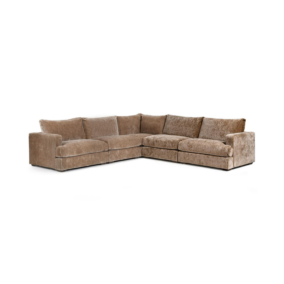 Ludwig - 5 Piece Sectional - Select Living Furniture - Stationary Sectionals - Classic Home - 4110SC52302 - Oyster Taupe - Ludwig - 5 Piece Sectional - Oyster Taupe - Select Living Furniture -
