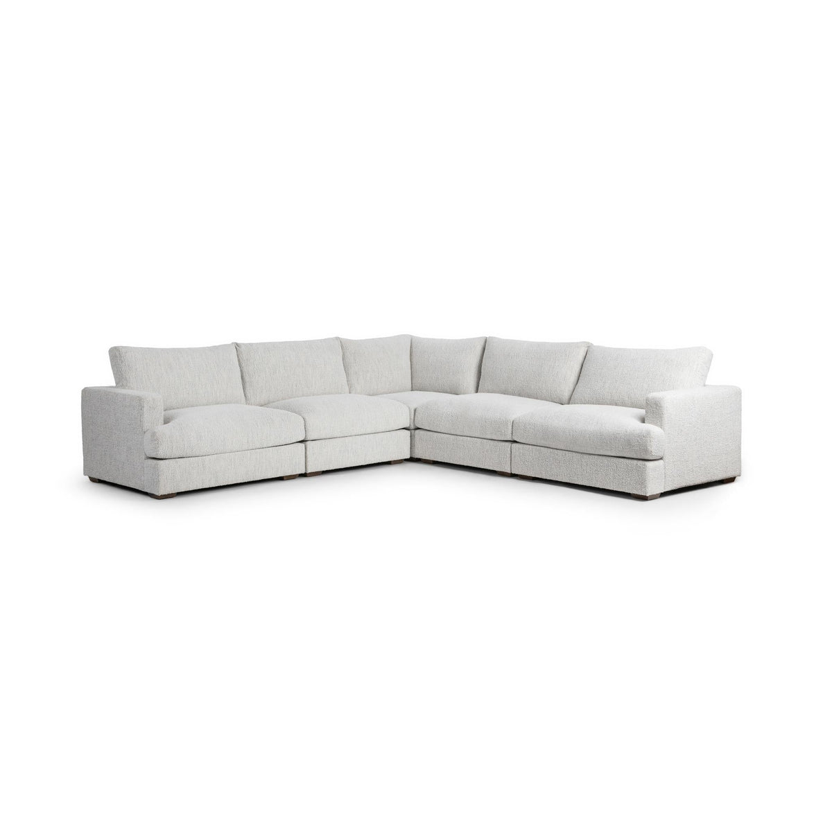 Ludwig - 5 Piece Sectional - Select Living Furniture - Stationary Sectionals - Classic Home - 53004809 - Ivory - Ludwig - 5 Piece Sectional - Ivory - Select Living Furniture -