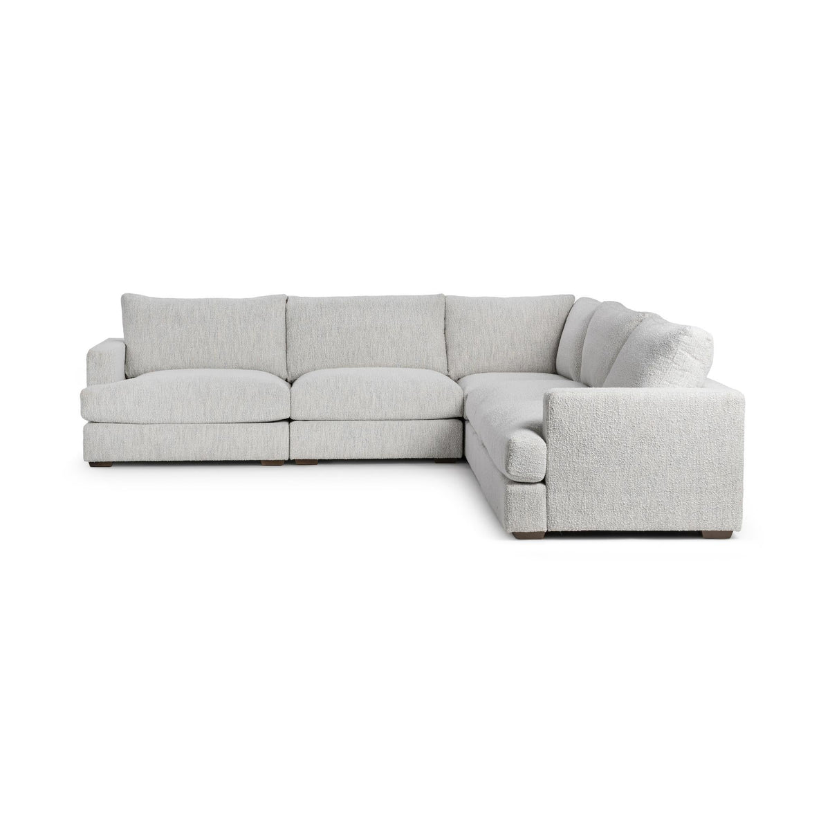 Ludwig - 5 Piece Sectional - Select Living Furniture - Stationary Sectionals - Classic Home - 53004809 - Ivory - Ludwig - 5 Piece Sectional - Ivory - Select Living Furniture -