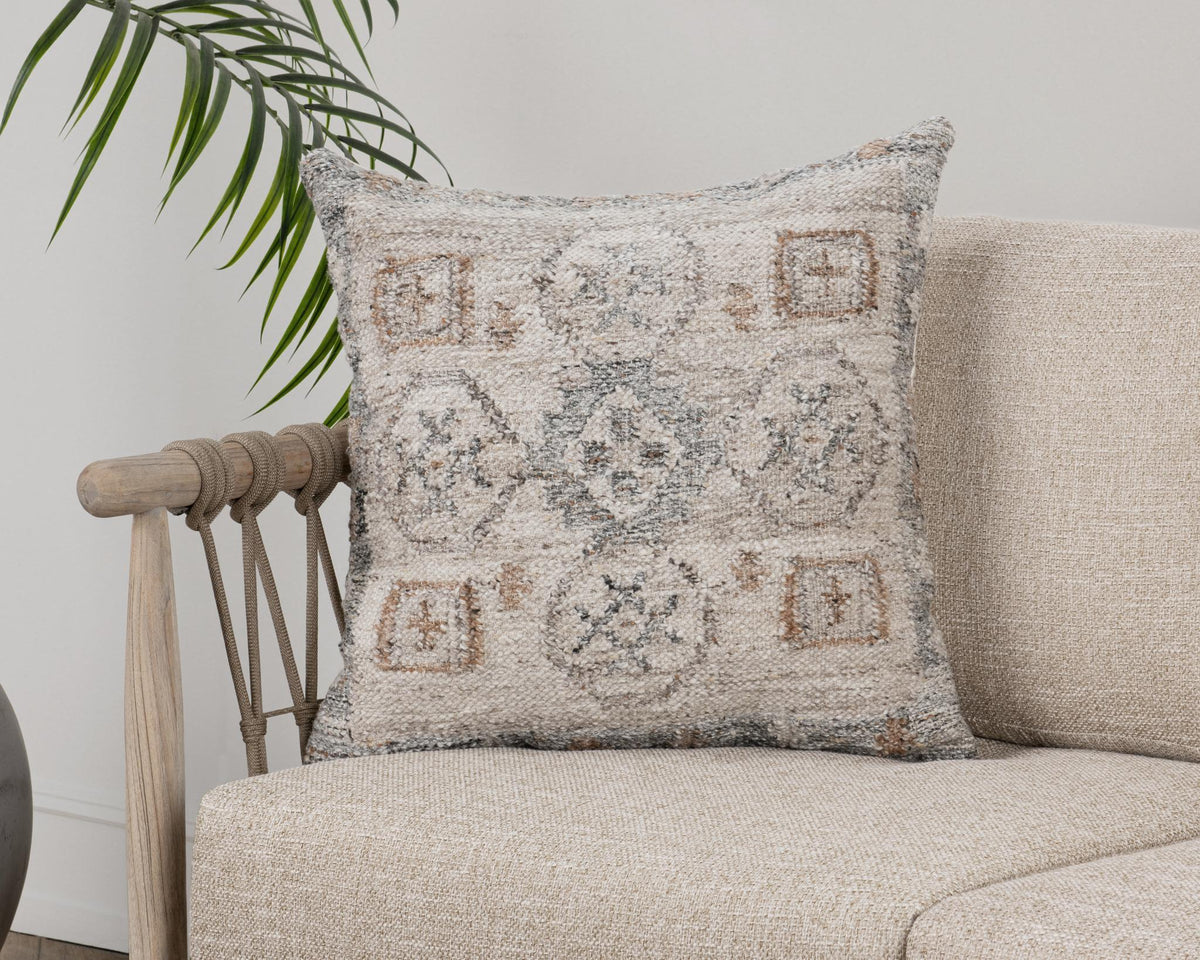 Luken - 22" x 22" Pillow - Gray Multi - Select Living Furniture - Accent Pillows - Villa - VO90001 - Luken - 22" x 22" Pillow - Gray Multi -