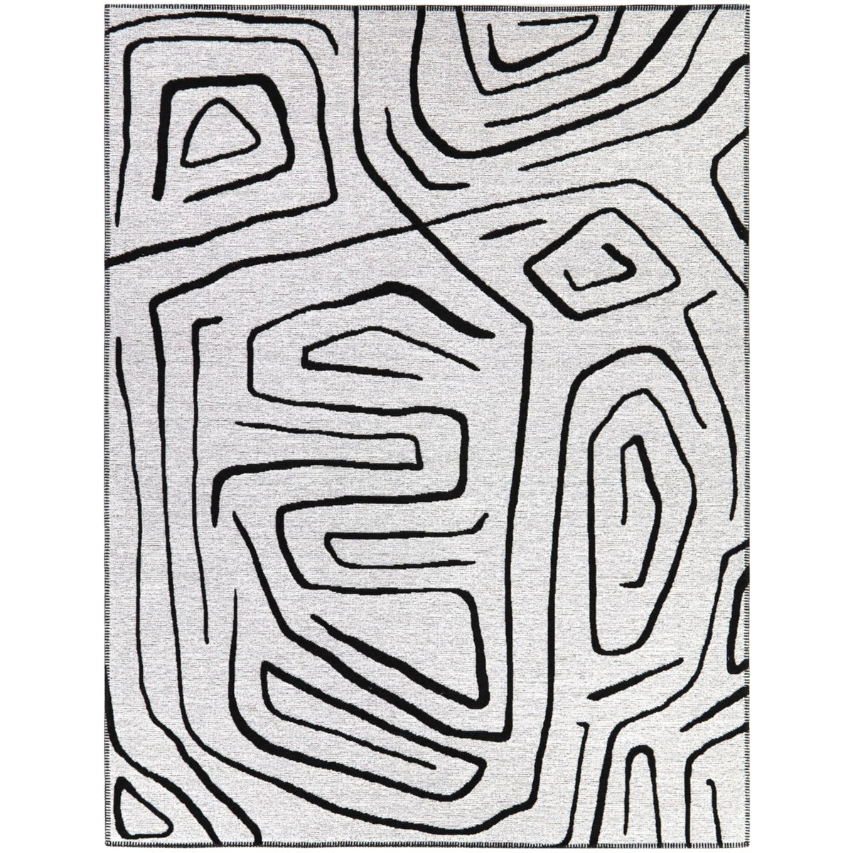 Lux - Abstract Modern Rug - Select Living Furniture - Rugs - Balta Rugs -  - 5' 3" x 7' -White C1534-360 - Lux - Abstract Modern Rug -