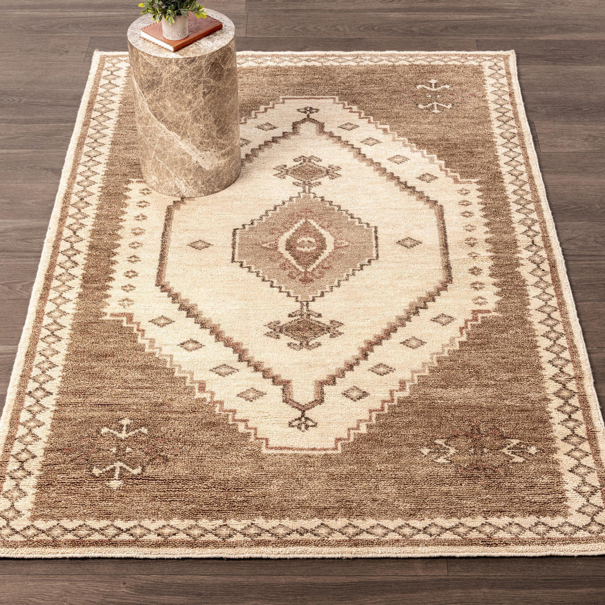 Luxor - Hand-Knotted Rug - Select Living Furniture - Area Rugs - Classic Home - 30092070 - Desert Brown -2' x 3' - Luxor - Hand-Knotted Rug -