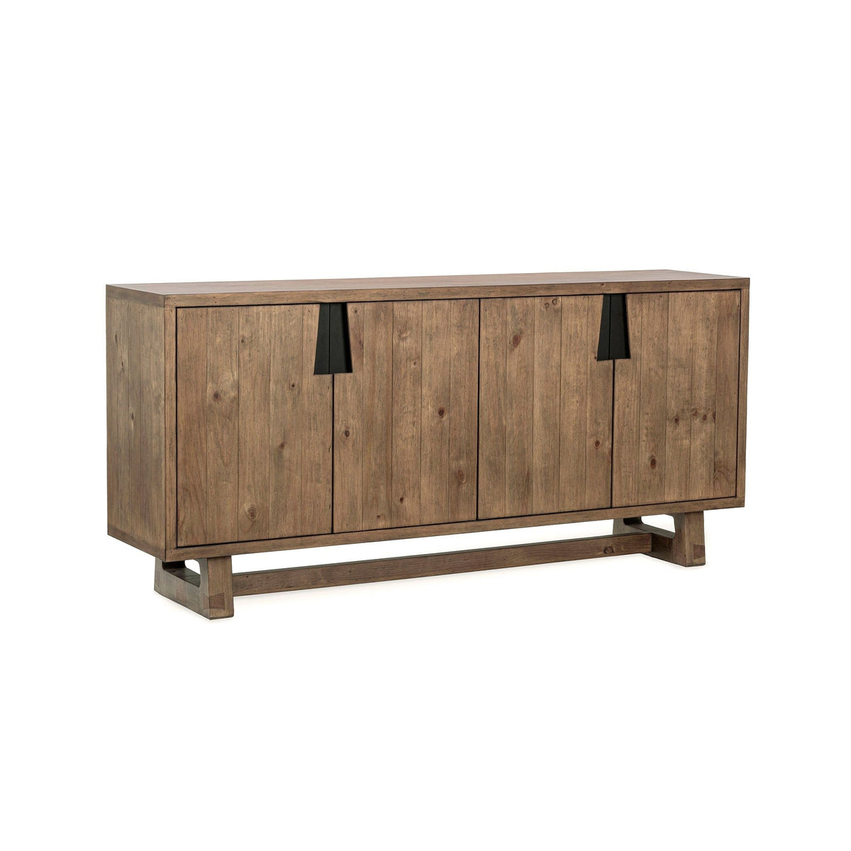 Lyra - 4 Door Buffet - Smoke Brown - Select Living Furniture - Buffets - Classic Home - 52004186 - Lyra - 4 Door Buffet - Smoke Brown -