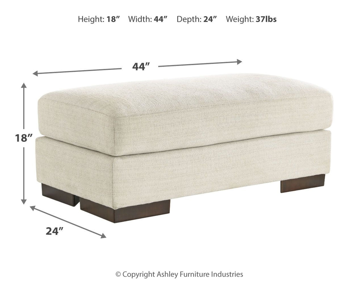 Maggie - Ottoman - Birch - Select Living Furniture - Upholstered Ottomans - Signature Design by Ashley® - 5200314 - Maggie - Ottoman - Birch -