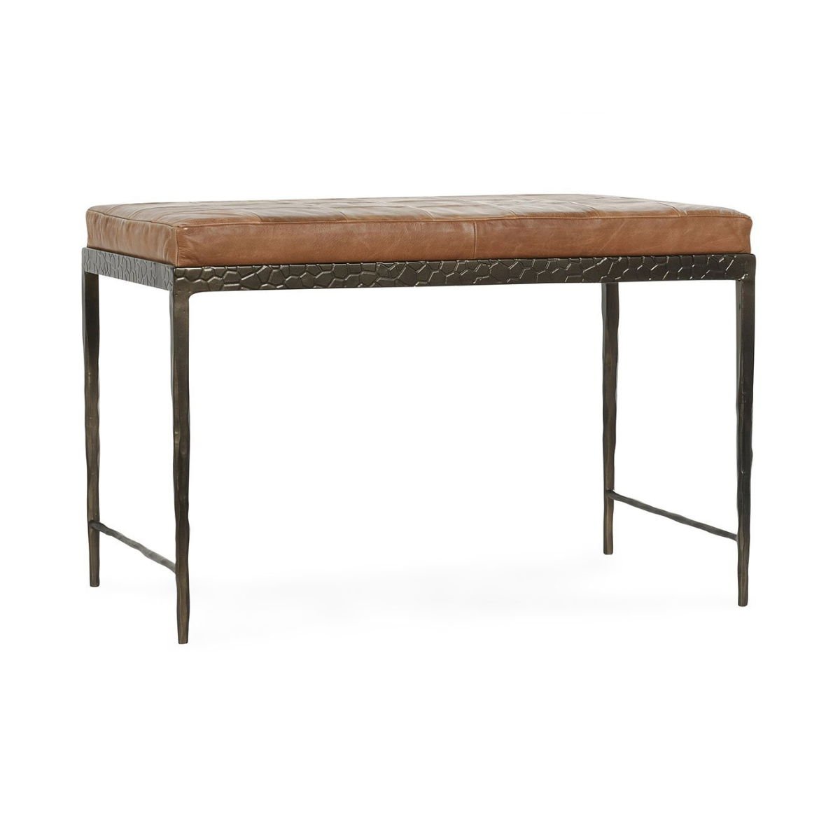 Malo - 28" Leather Bench - Select Living Furniture - Upholstered Benches - Classic Home - 53002014 - Cocoa Brown - Malo - 28" Leather Bench -