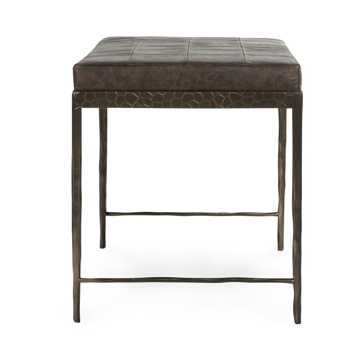 Malo - 28" Leather Bench - Select Living Furniture - Upholstered Benches - Classic Home - 53002014 - Cocoa Brown - Malo - 28" Leather Bench -