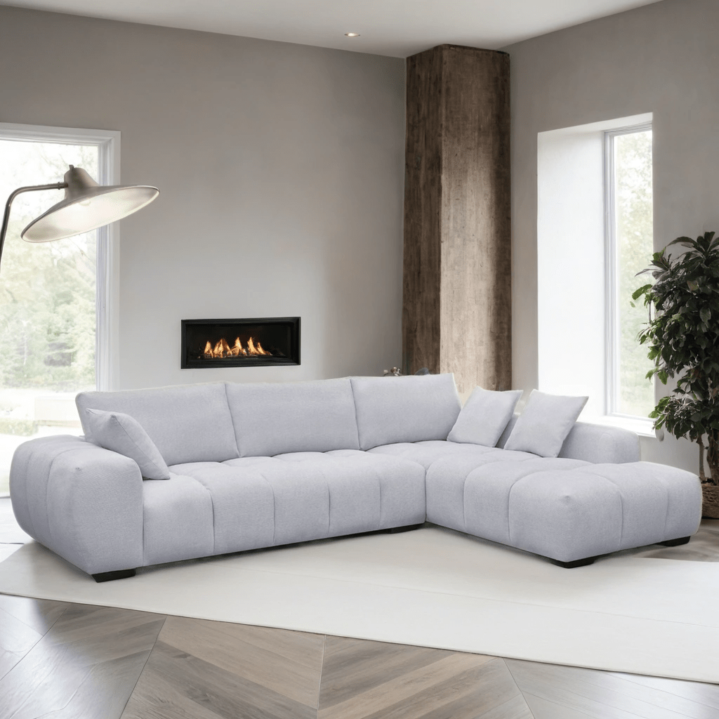 Manhattan Sectional - Select Living Furniture - Stationary Sectionals - Happy Homes -  - Stone - Manhattan Sectional -
