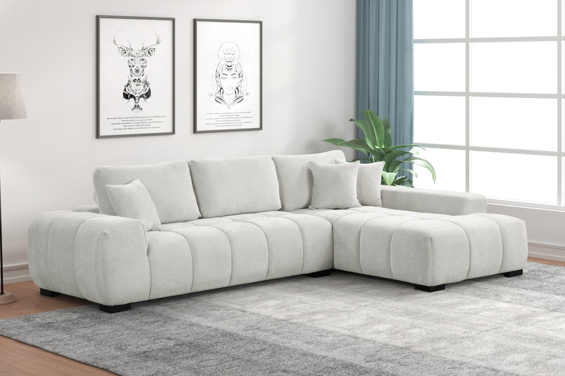 Manhattan Sectional - Select Living Furniture - Stationary Sectionals - Happy Homes -  - Chalk - Manhattan Sectional -