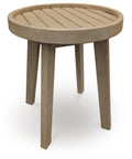 Marina Sun - Round End Table - Beige - Select Living Furniture - End Tables - Signature Design by Ashley® - PCP204-706 - Marina Sun - Round End Table - Beige -