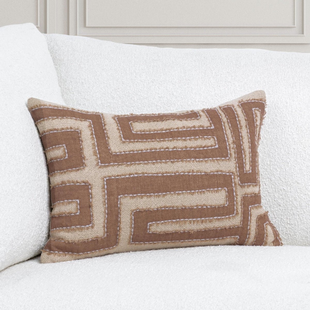 Mateo - VC Pillow - Select Living Furniture - Accent Pillows - Villa - V320051 - Sepia Brown -20" x 14" - Mateo - VC Pillow -