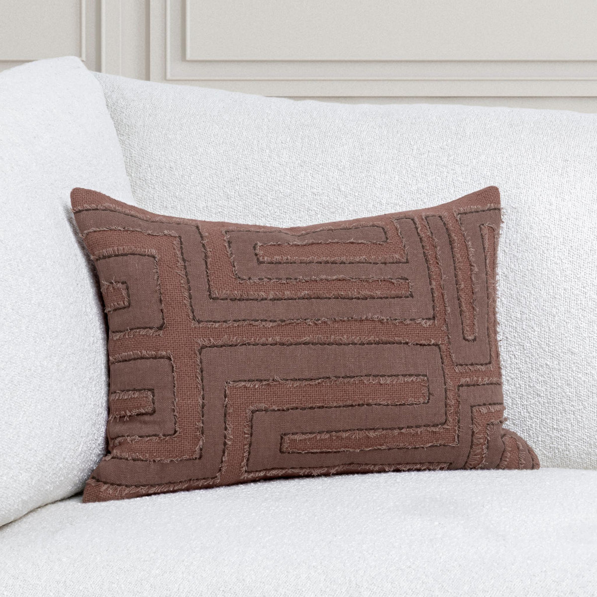 Mateo - VC Pillow - Select Living Furniture - Accent Pillows - Villa - V320051 - Sepia Brown -20" x 14" - Mateo - VC Pillow -