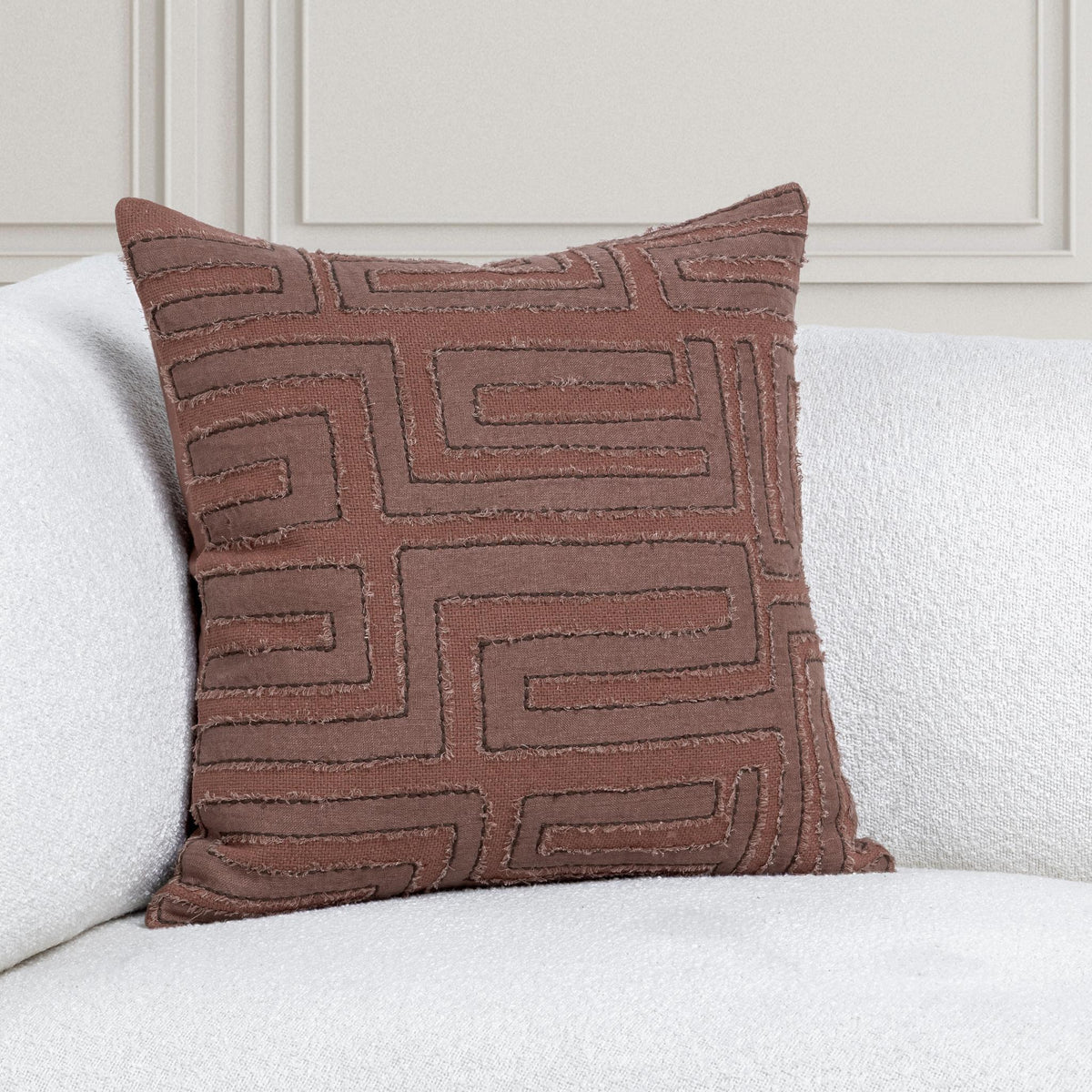 Mateo - VC Pillow - Select Living Furniture - Accent Pillows - Villa - V320051 - Sepia Brown -20" x 14" - Mateo - VC Pillow -