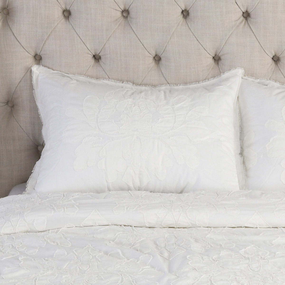 Matira - Standard Sham - Antique Cream - Select Living Furniture - Duvet Covers & Shams - Villa - SS10467 - Matira - Standard Sham - Antique Cream -