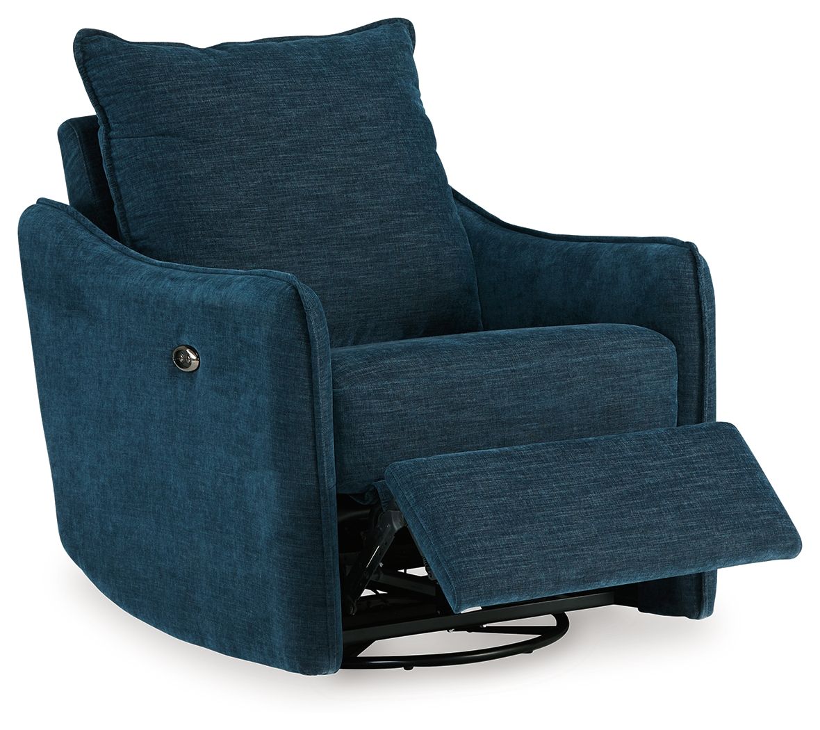 Mcburg - Swivel Power Recliner - Navy - Select Living Furniture - Swivel Chairs - Signature Design by Ashley® - 4480128 - Mcburg - Swivel Power Recliner - Navy -