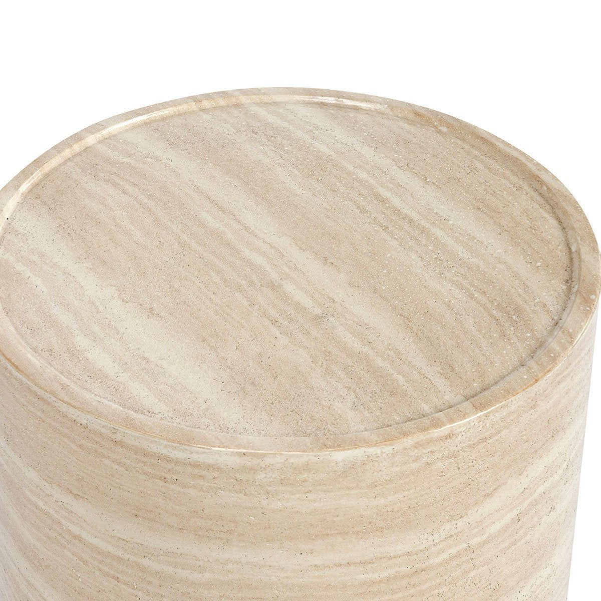 Mckenna - Outdoor Concrete Round Table - Select Living Furniture - Coffee Tables - Classic Home - 51031625 - Travertine -End Tables - Mckenna - Outdoor Concrete Round Table -