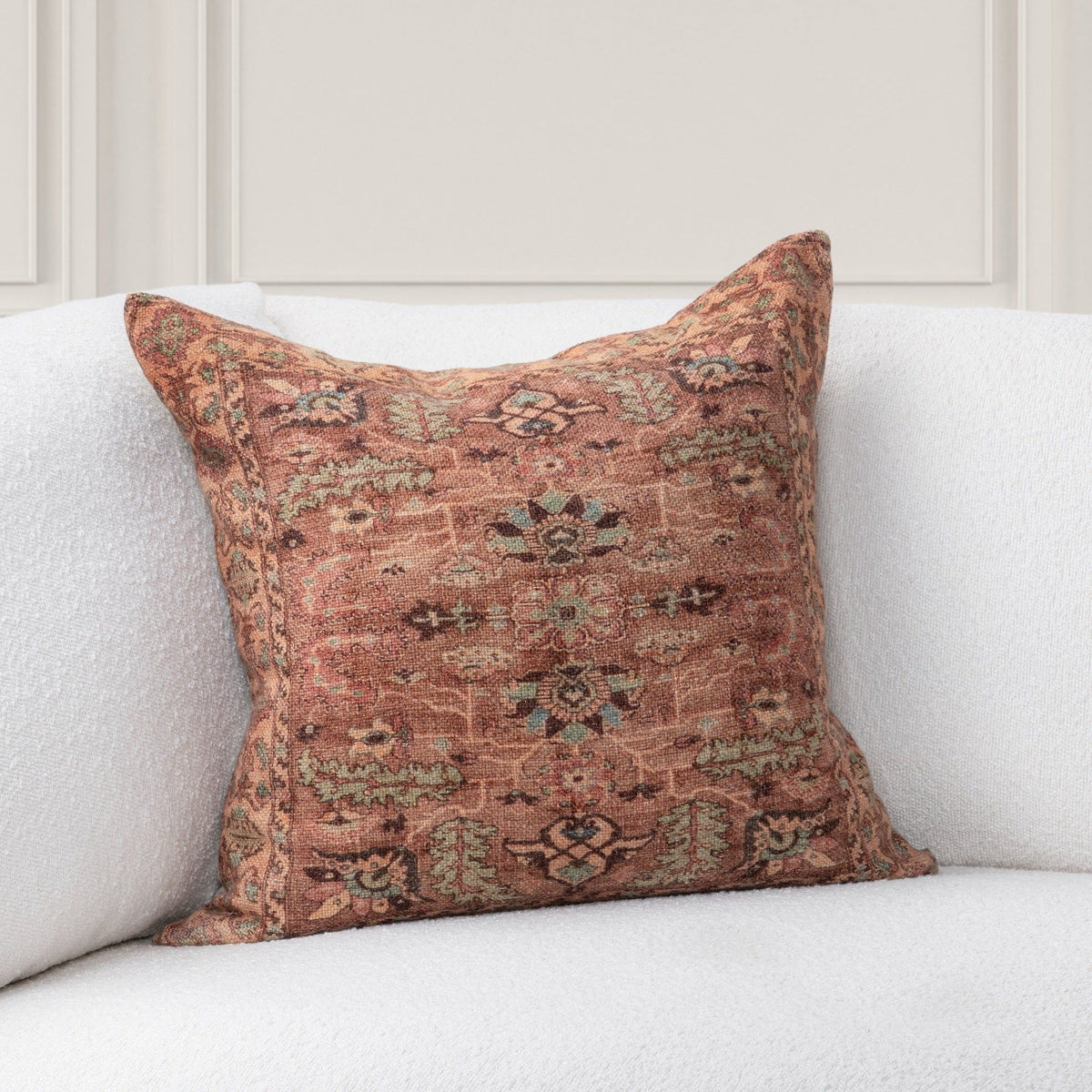 Medley - 22" x 22" Pillow - Multi / Olive Green - Select Living Furniture - Accent Pillows - Villa - V330012 - Medley - 22" x 22" Pillow - Multi / Olive Green -