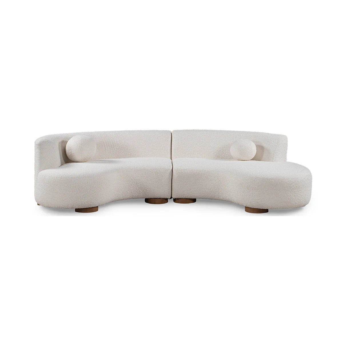 Monaco Upholstered Sectional - Select Living Furniture - Stationary Sectionals - Classic Home -  - Ivory - Monaco Upholstered Sectional -