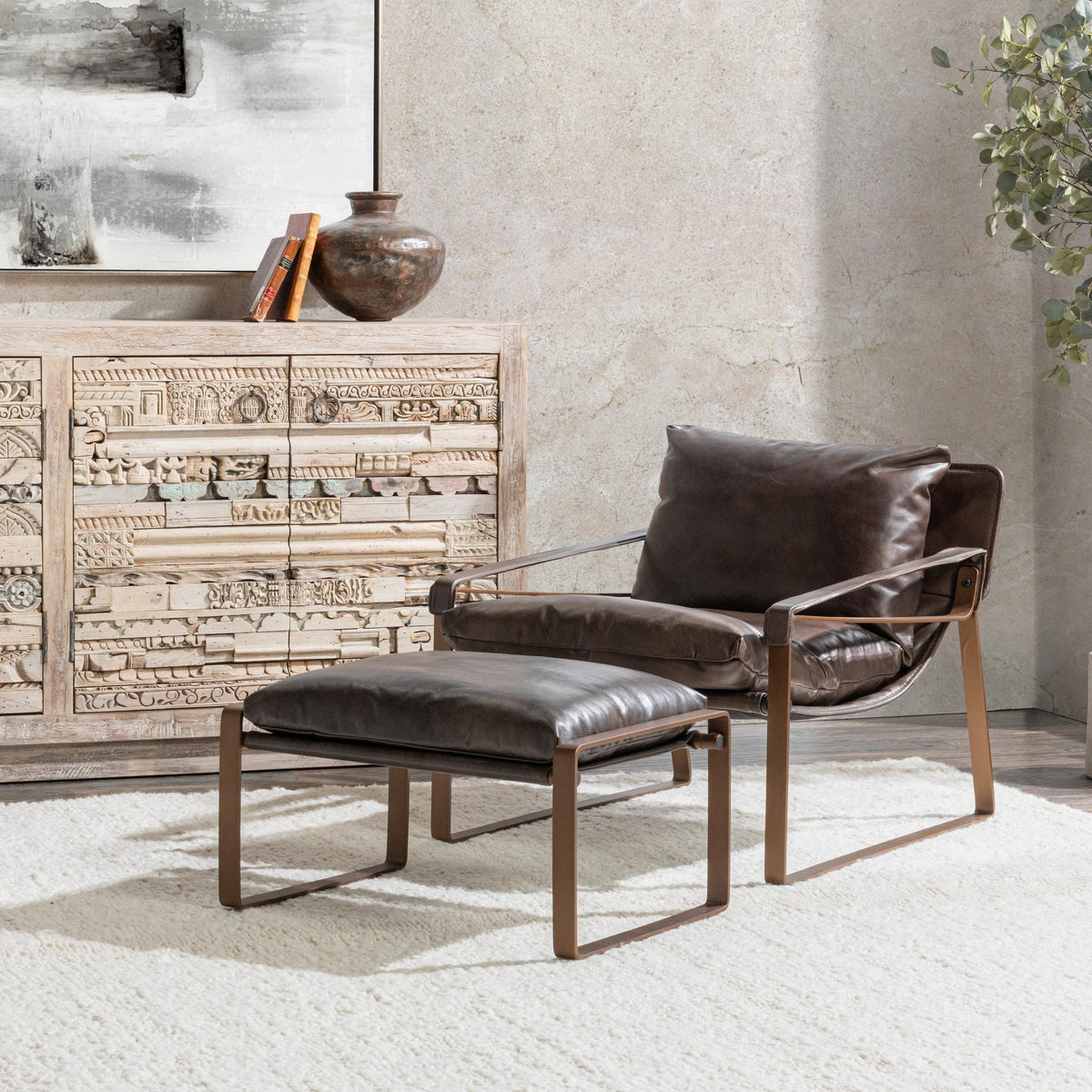 Morgan - Ottoman - Select Living Furniture - Upholstered Ottomans - Classic Home - 53006521 - Dark Gray - Morgan - Ottoman -