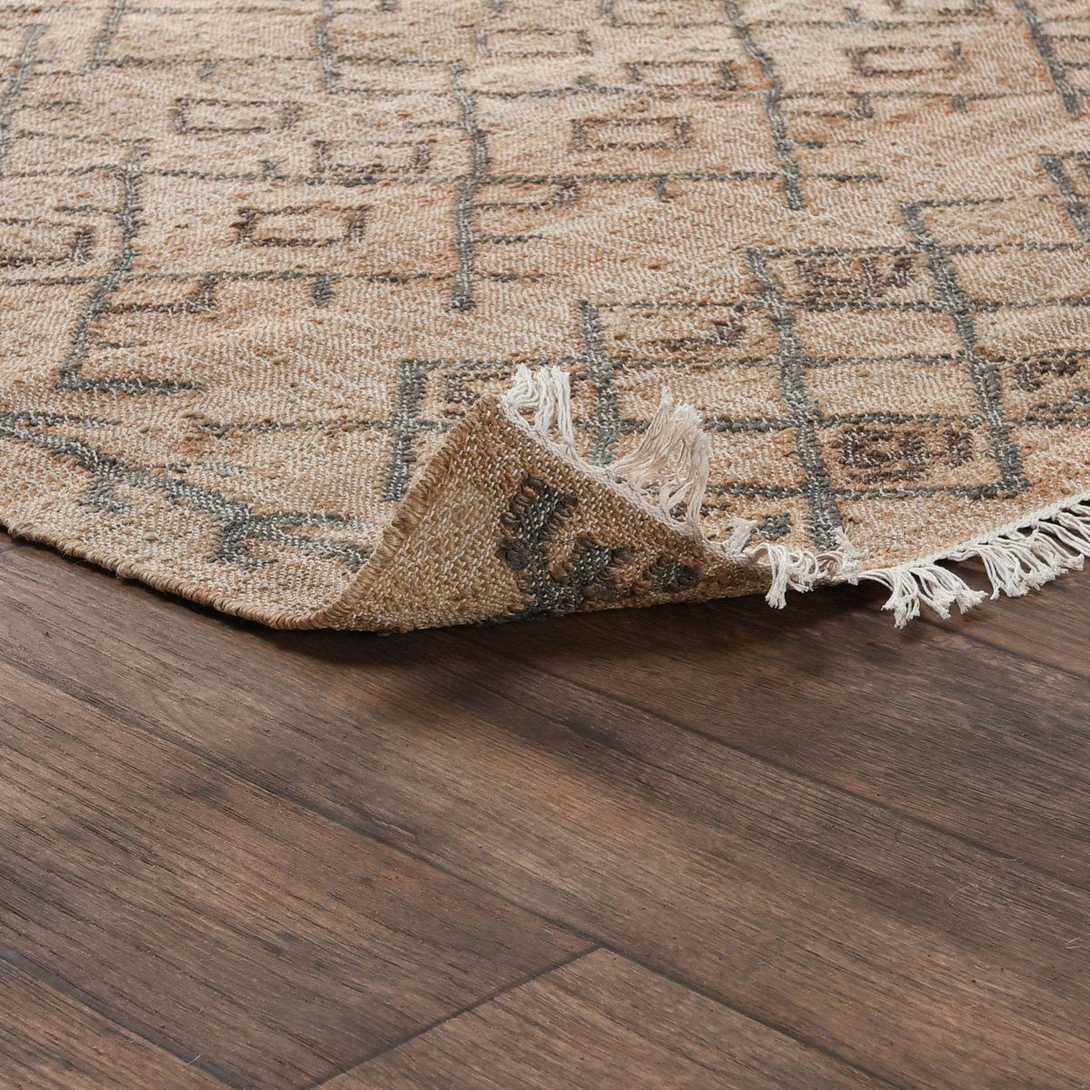 Natural Fiber - Accona Rug - Select Living Furniture - Area Rugs - Classic Home - 30090804 - Natural/Sage -5' x 8' - Natural Fiber - Accona Rug -