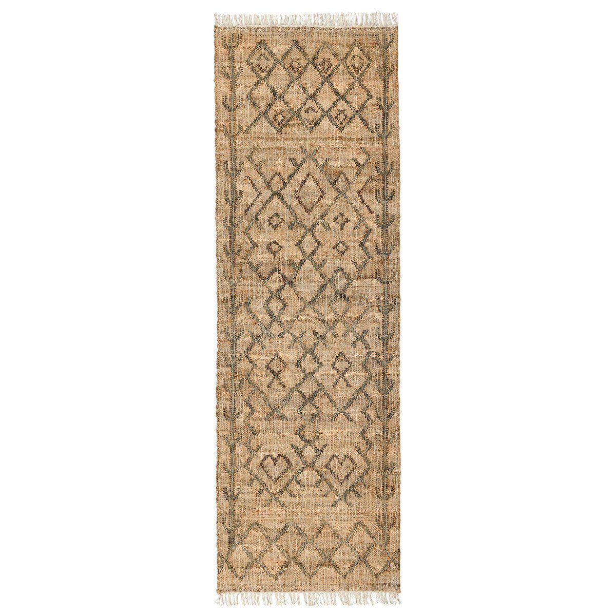 Natural Fiber - Accona Rug - Select Living Furniture - Area Rugs - Classic Home - 30090804 - Natural/Sage -5' x 8' - Natural Fiber - Accona Rug -