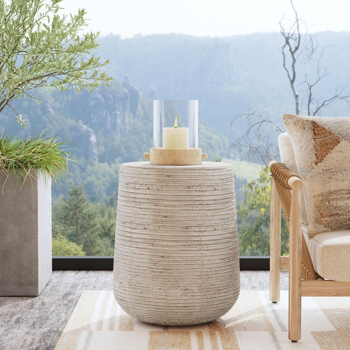 Nellie - Outdoor Table - Select Living Furniture - Coffee Tables - Classic Home - 51031461 - Gray -End Tables - Nellie - Outdoor Table -