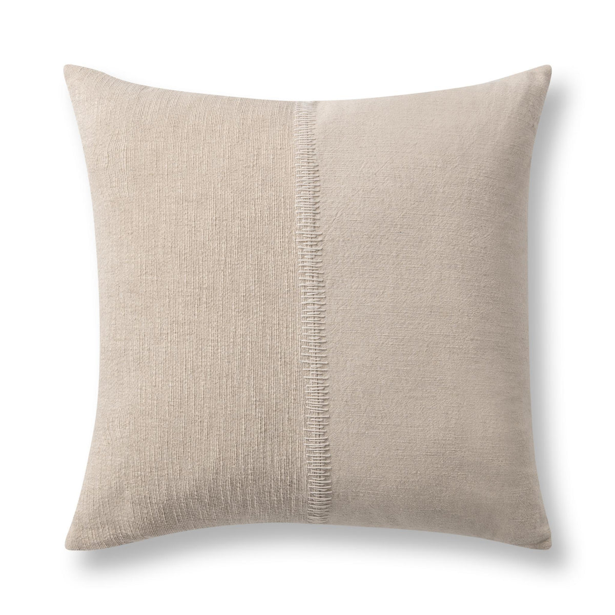 Nisha - 22" x 22" Accent Pillow - Natural / Ivory - Select Living Furniture - Accent Pillows - Villa - V330034 - Nisha - 22" x 22" Accent Pillow - Natural / Ivory -