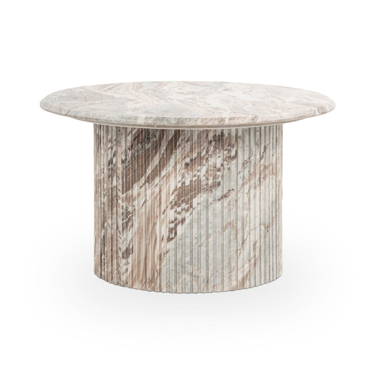 Nordens - Marble Round Table - Select Living Furniture - Coffee Tables - Classic Home - 51012105 - Dark Gray -Coffee Tables - Nordens - Marble Round Table -
