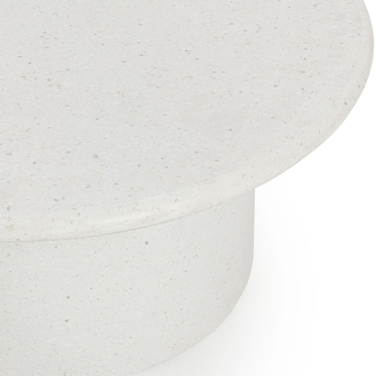 Nysa - Outdoor Round End Table - Select Living Furniture - End Tables - Classic Home - 51031811 - White -39.76"W x 39.76"D x 17.32"H - Nysa - Outdoor Round End Table -