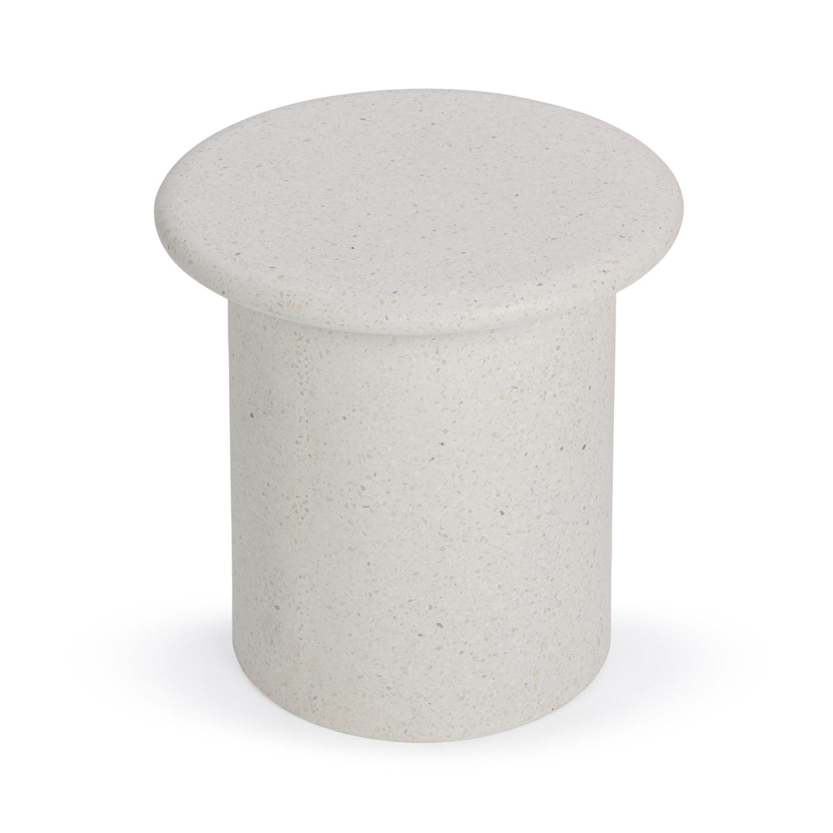 Nysa - Outdoor Round End Table - Select Living Furniture - End Tables - Classic Home - 51031811 - White -39.76"W x 39.76"D x 17.32"H - Nysa - Outdoor Round End Table -