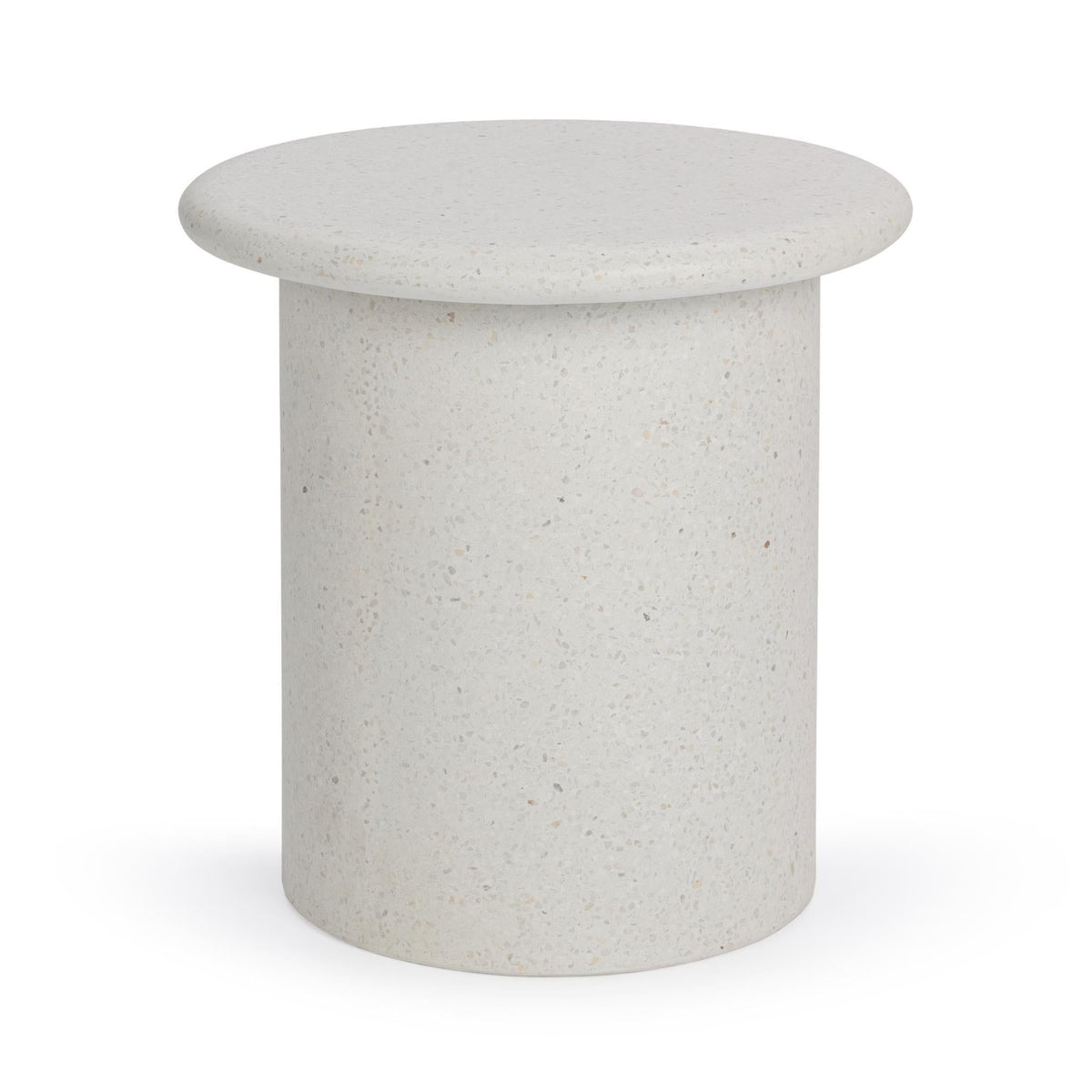 Nysa - Outdoor Round End Table - Select Living Furniture - End Tables - Classic Home - 51031810 - White -20"W x 20"D x 20.08"H - Nysa - Outdoor Round End Table -
