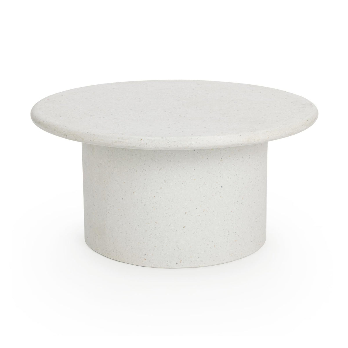 Nysa - Outdoor Round End Table - Select Living Furniture - End Tables - Classic Home - 51031811 - White -39.76"W x 39.76"D x 17.32"H - Nysa - Outdoor Round End Table -
