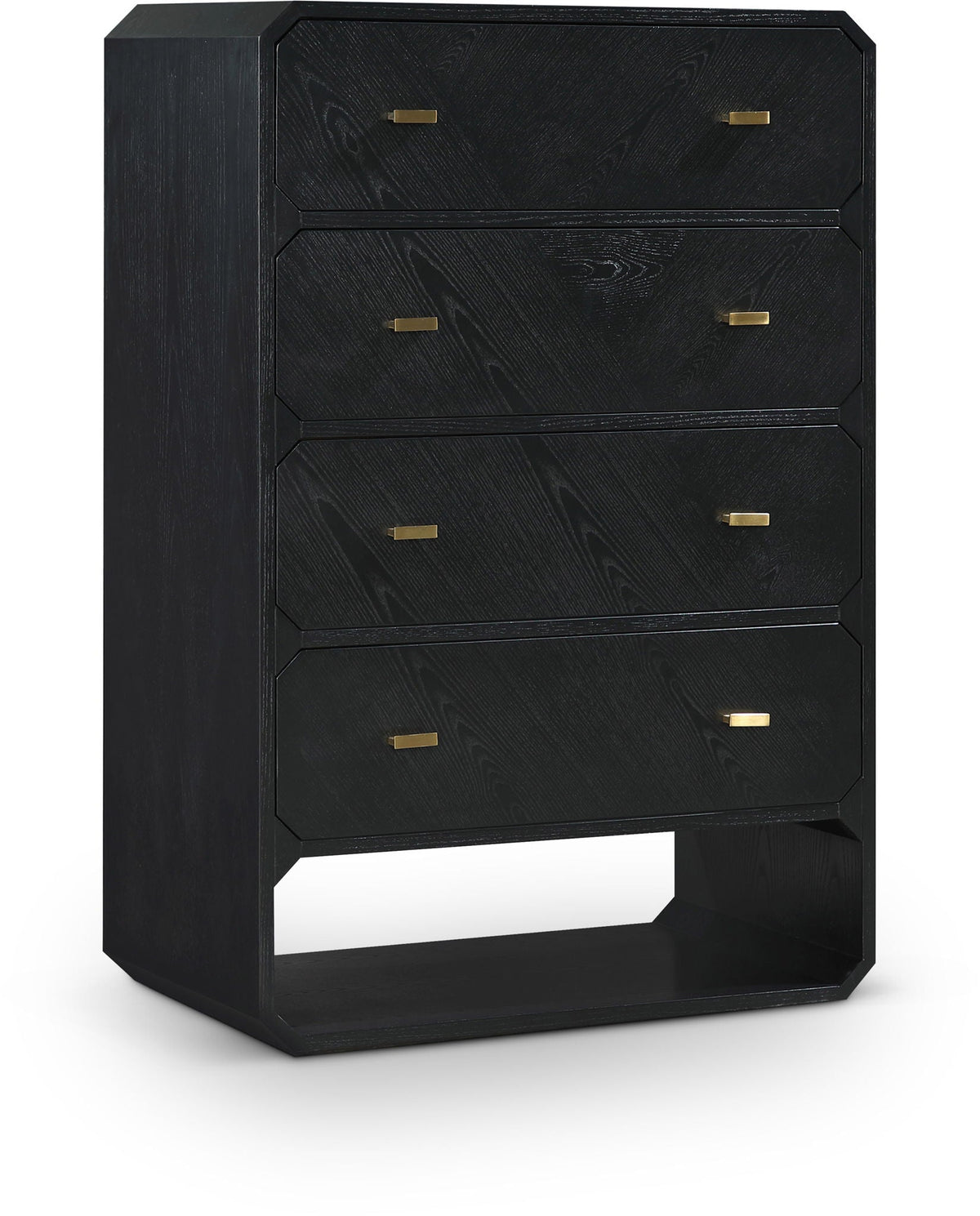 Parker - Ash Veneer Chest - Select Living Furniture - Accent Chests - Meridian Furniture - 300Black-CH - Black - Parker - Ash Veneer Chest -