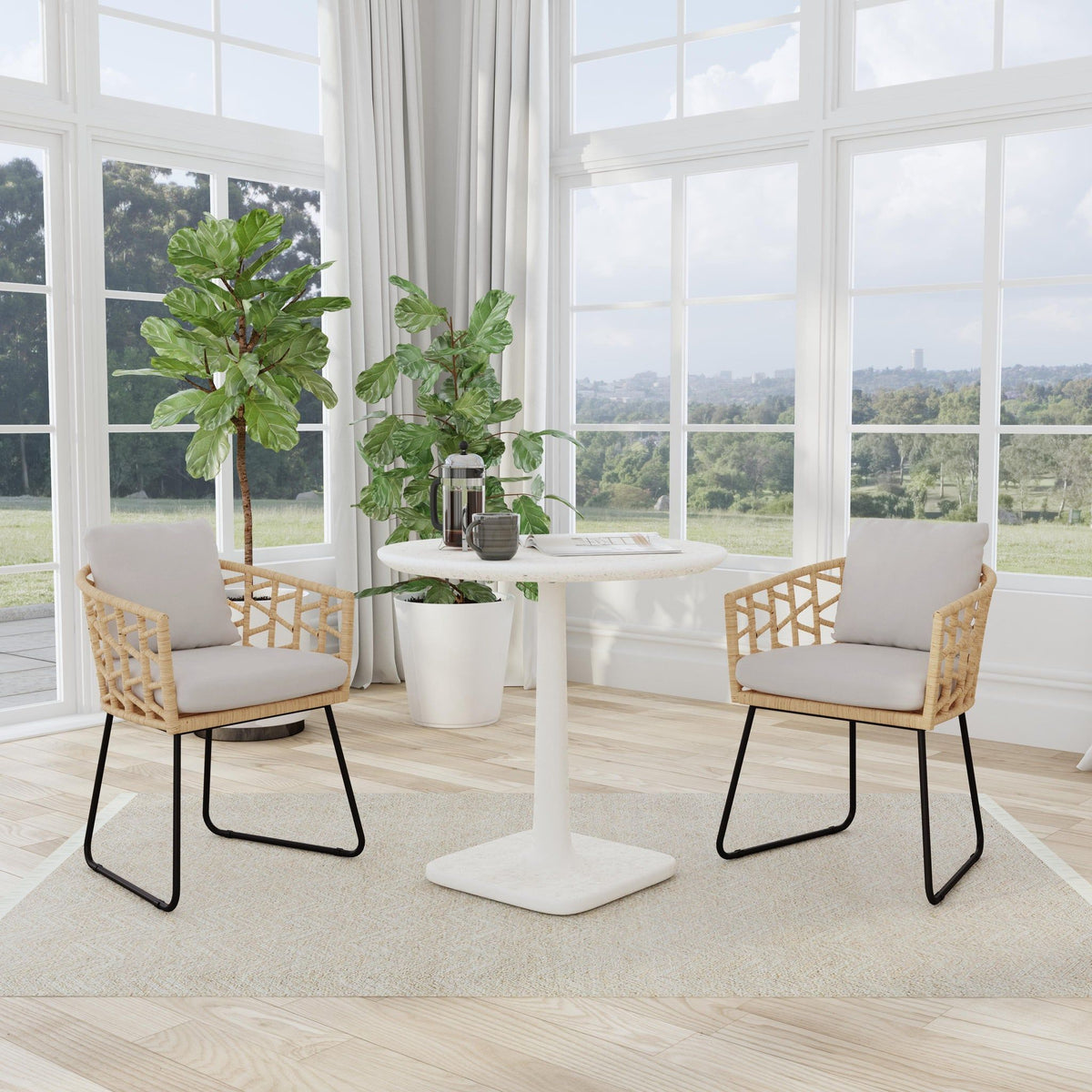 Paulina - Outdoor Dining Table - Select Living Furniture - Bistro Tables - Classic Home - 51031822 - Light Gray -Bistro Tables - Paulina - Outdoor Dining Table -