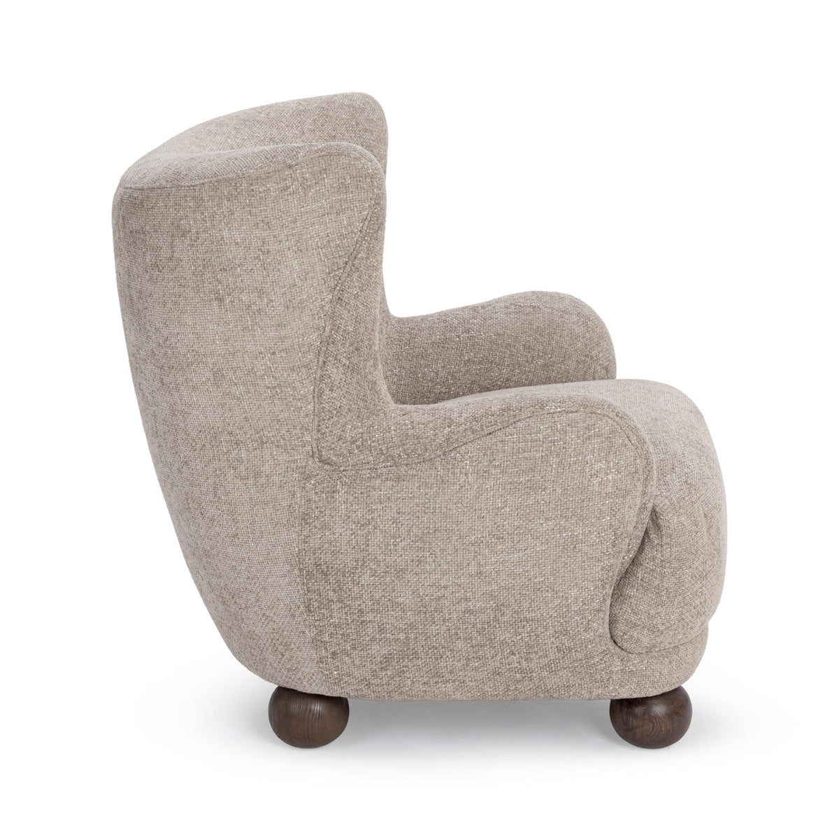 Penelope - Accent Chair - Select Living Furniture - Wingback Chairs - Classic Home - 53006659 - Mushroom Taupe - Penelope - Accent Chair -