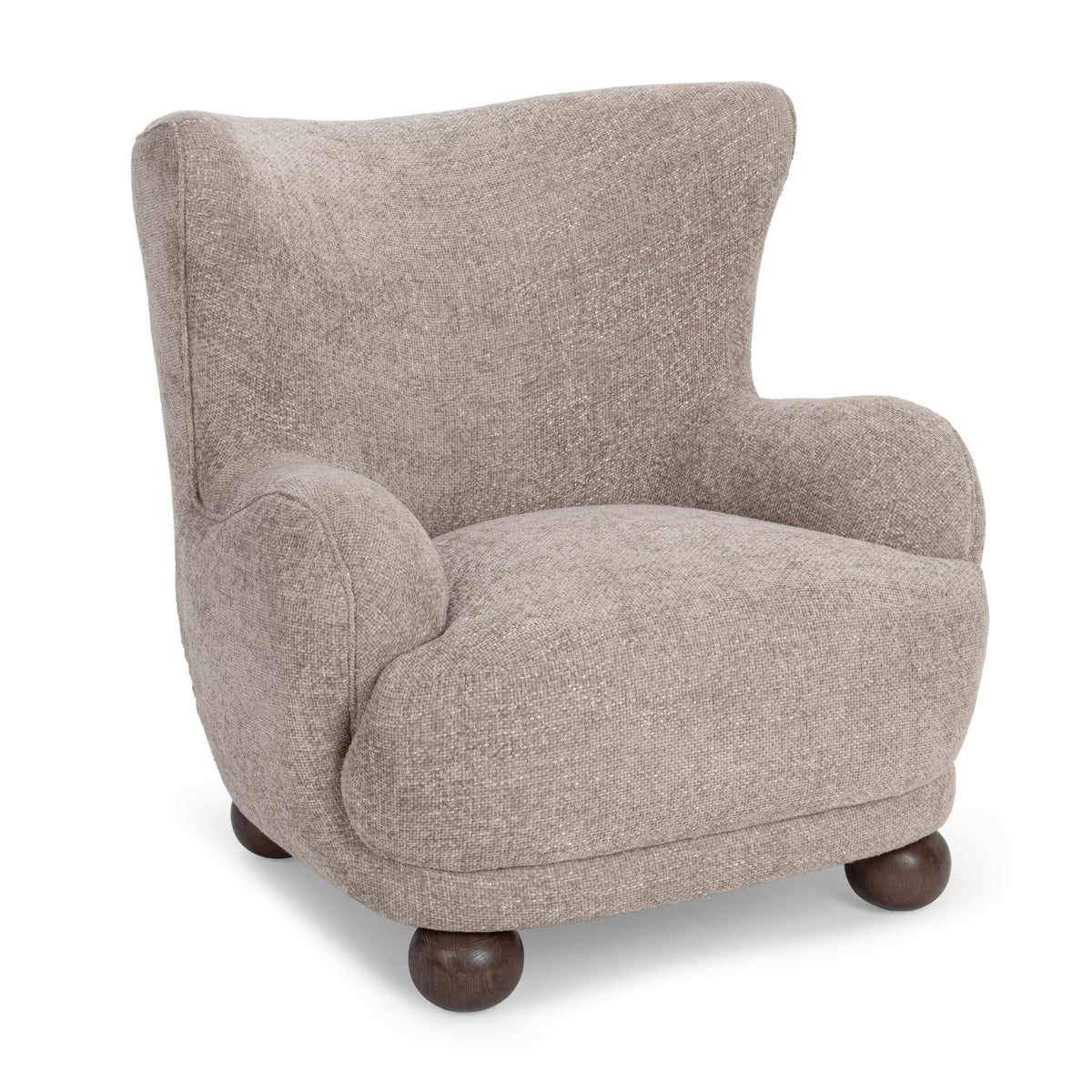 Penelope - Accent Chair - Select Living Furniture - Wingback Chairs - Classic Home - 53006659 - Mushroom Taupe - Penelope - Accent Chair -