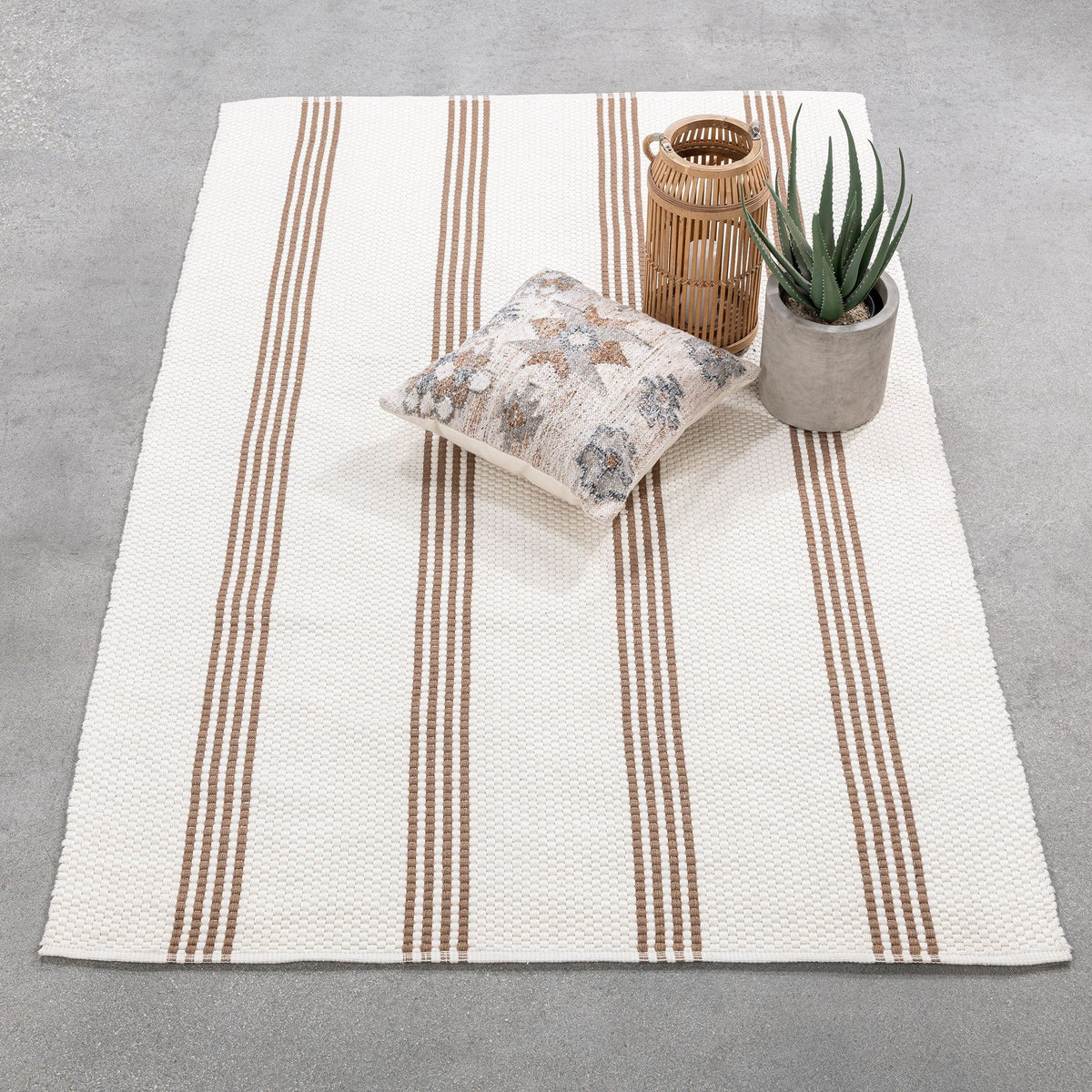 Performance Sorrento Stripe - Rug - Select Living Furniture - Area Rugs - Classic Home - 30132504 - Charcoal -5' x 8' - Performance Sorrento Stripe - Rug -