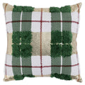 Plaid - VE Texture Pillow - Select Living Furniture - Accent Pillows - Villa - VE550021 - Green Multi -18" x 18" - Plaid - VE Texture Pillow -