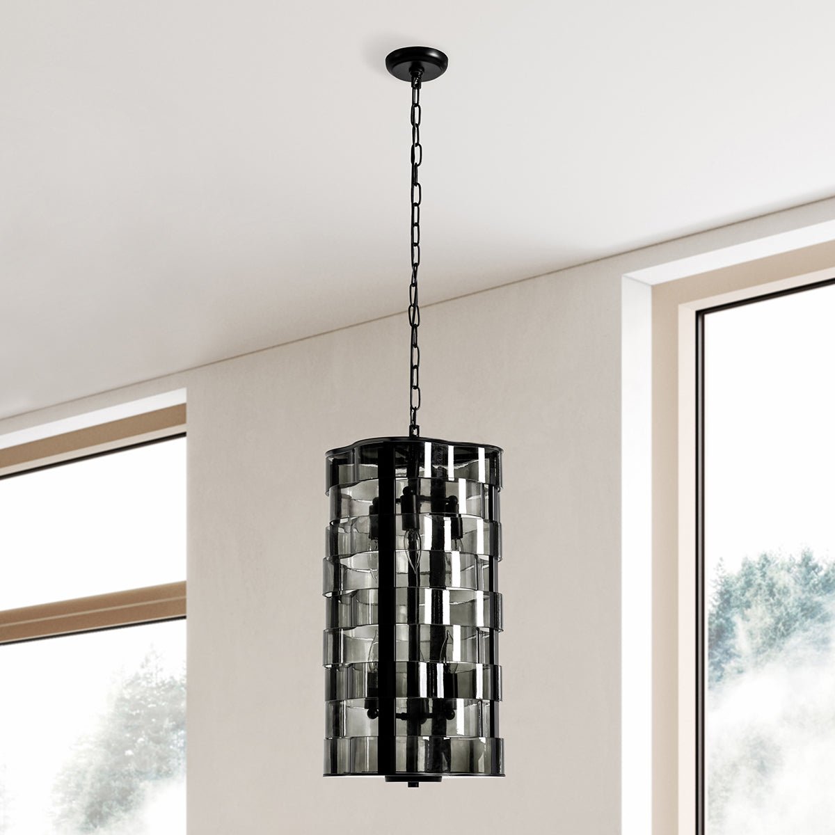 Poppy - Chandelier - Black - Select Living Furniture - Chandeliers - Classic Home - 56004214 - Poppy - Chandelier - Black -