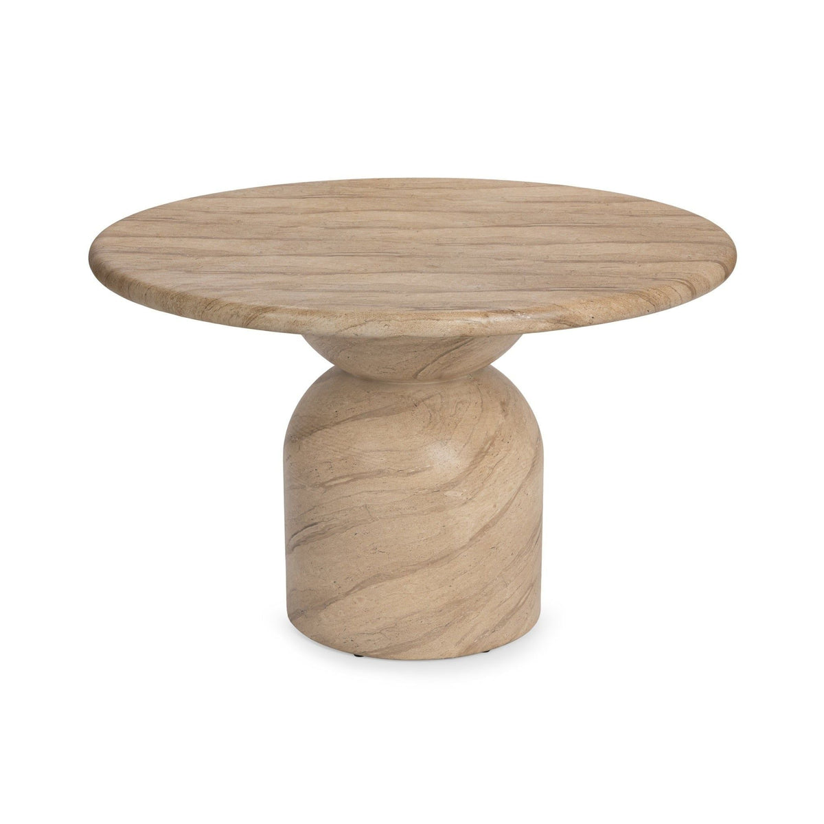 Portola - 47" Outdoor Round Dining Table - Beige - Select Living Furniture - Dining Tables - Classic Home - 51031825 - Portola - 47" Outdoor Round Dining Table - Beige -