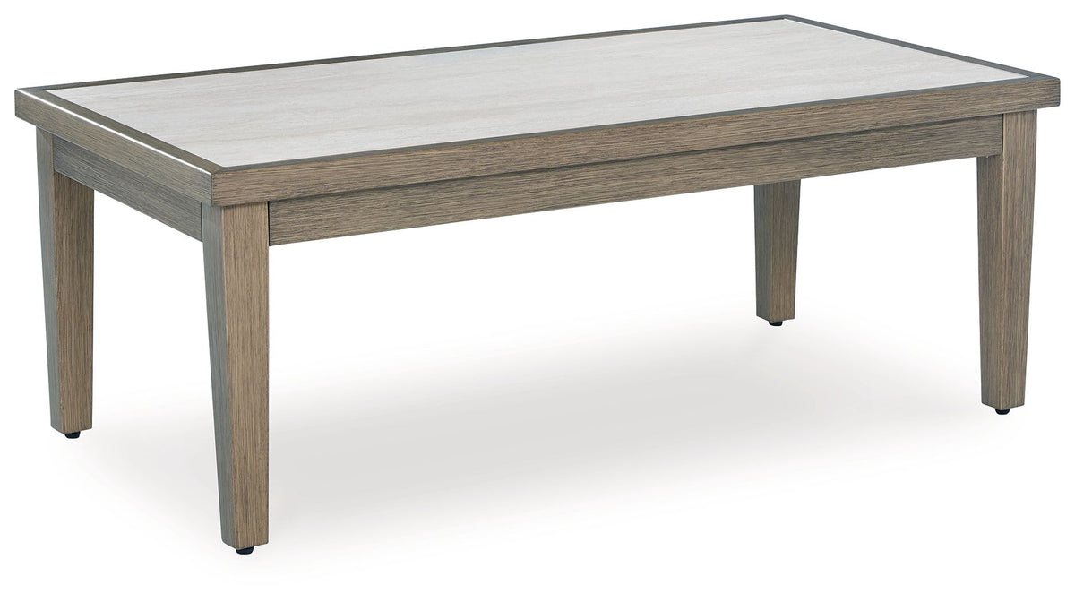 Rainier Ranch - Rectangular Cocktail Table - Brown / Beige - Select Living Furniture - Coffee Tables - Signature Design by Ashley® - P701-701 - Rainier Ranch - Rectangular Cocktail Table - Brown / Beige -